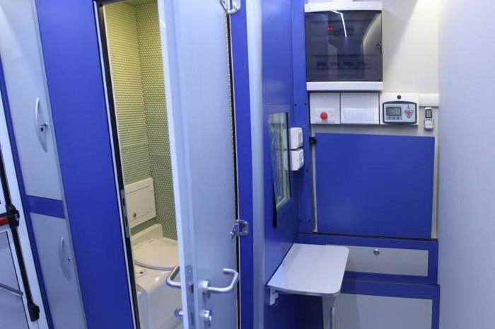 polydiagnostic mobile unit interiors